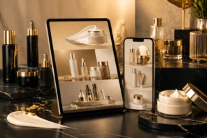 طراحی کاتالوگ دیجیتال آرایشی و سایت اختصاصی برای برندها