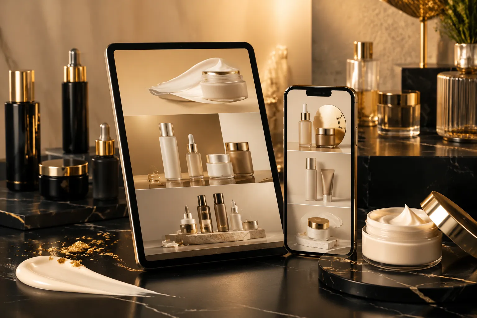 طراحی کاتالوگ دیجیتال آرایشی و سایت اختصاصی برای برندها